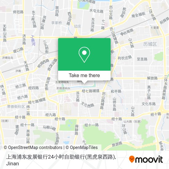 上海浦东发展银行24小时自助银行(黑虎泉西路) map