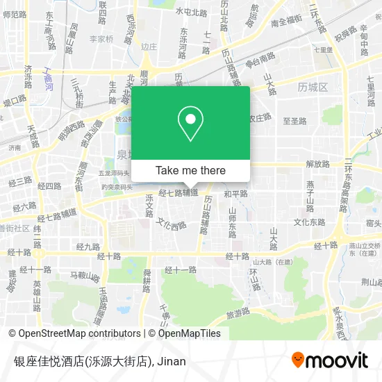 银座佳悦酒店(泺源大街店) map