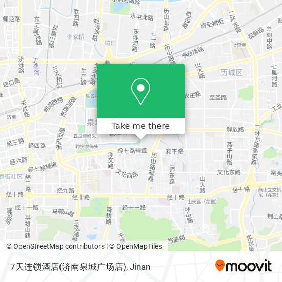 7天连锁酒店(济南泉城广场店) map