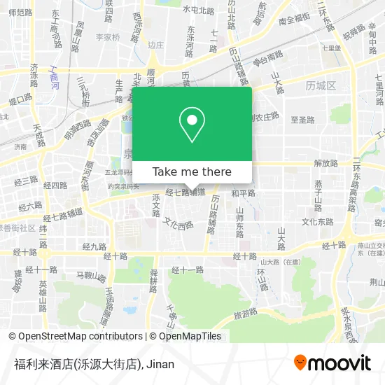 福利来酒店(泺源大街店) map