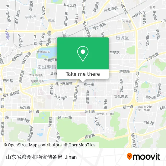 山东省粮食和物资储备局 map