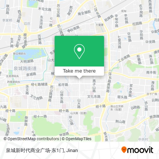 泉城新时代商业广场-东1门 map