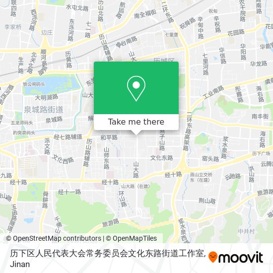 历下区人民代表大会常务委员会文化东路街道工作室 map
