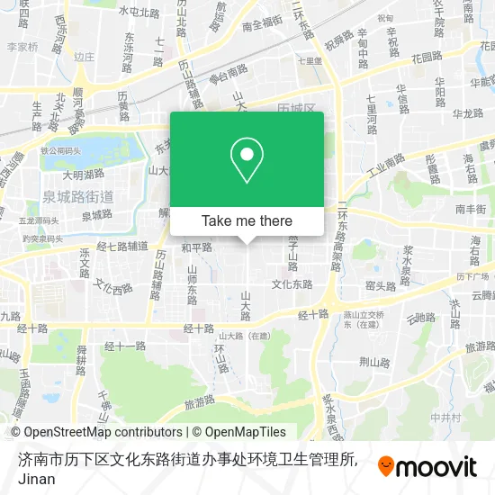 济南市历下区文化东路街道办事处环境卫生管理所 map