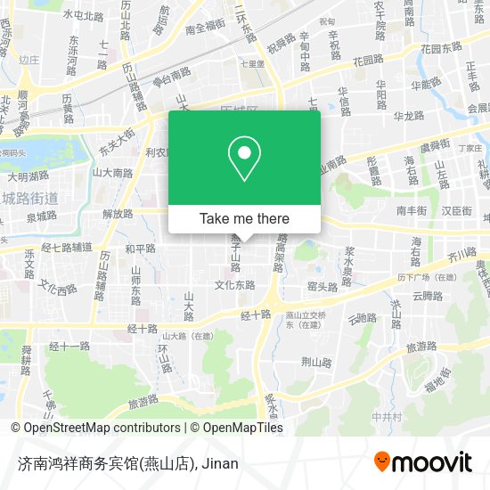 济南鸿祥商务宾馆(燕山店) map