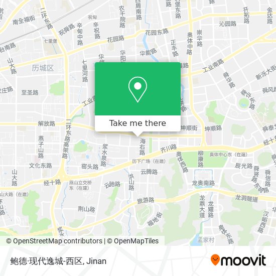 鲍德·现代逸城-西区 map
