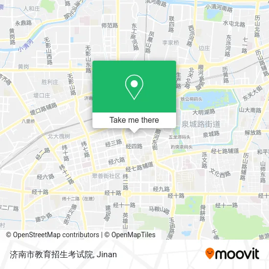 济南市教育招生考试院 map