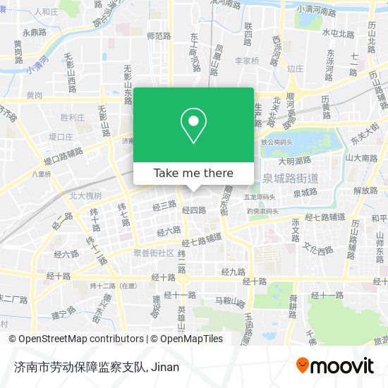 济南市劳动保障监察支队 map