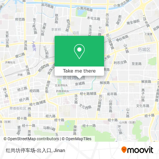 红尚坊停车场-出入口 map
