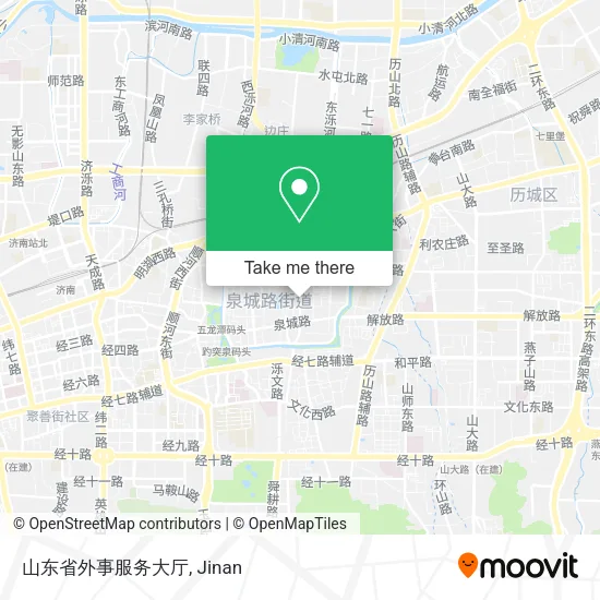 山东省外事服务大厅 map