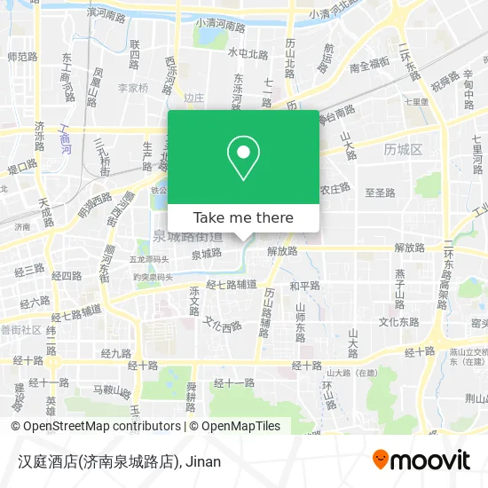 汉庭酒店(济南泉城路店) map