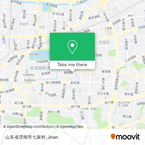 山东省济南市七家村 map