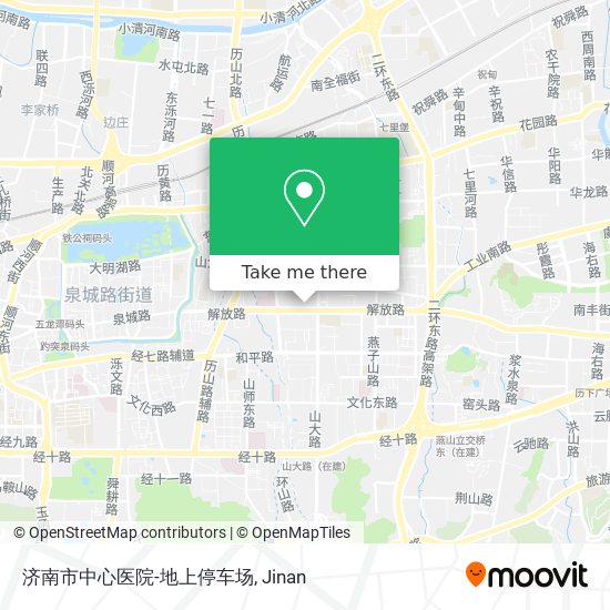 济南市中心医院-地上停车场 map