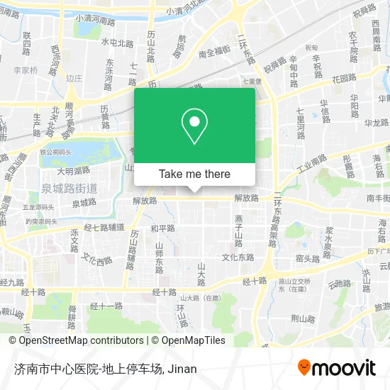 济南市中心医院-地上停车场 map