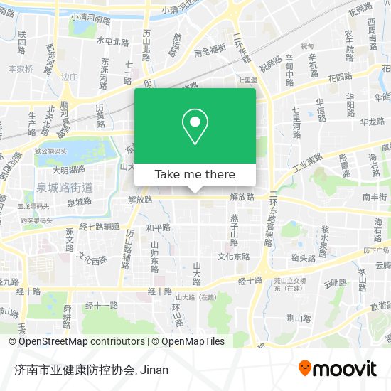 济南市亚健康防控协会 map