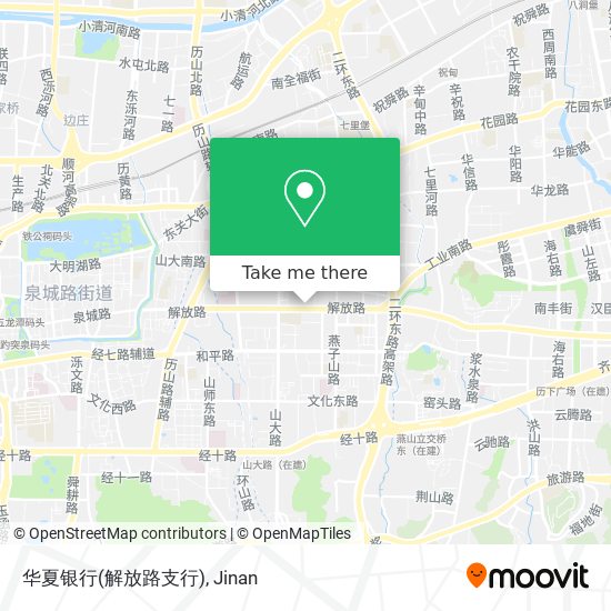 How To Get To 华夏银行 解放路支行 In 历下区by Bus