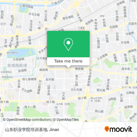 山东职业学院培训基地 map