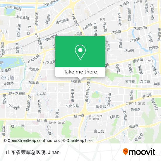 山东省荣军总医院 map