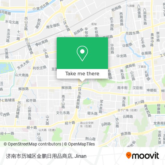 济南市历城区金鹏日用品商店 map
