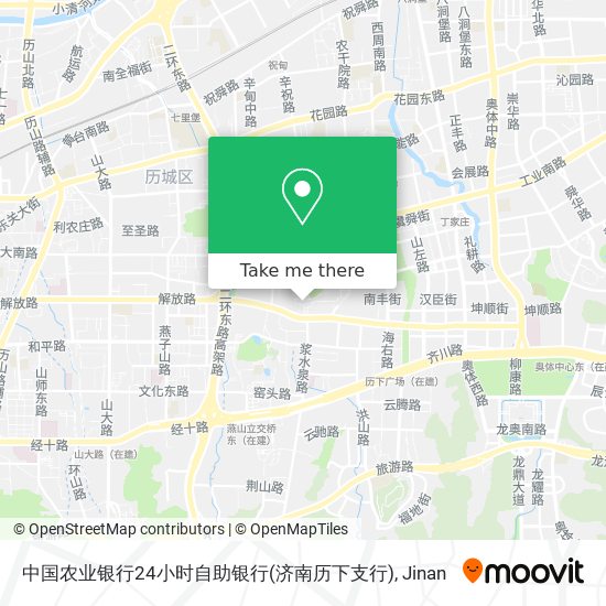 中国农业银行24小时自助银行(济南历下支行) map