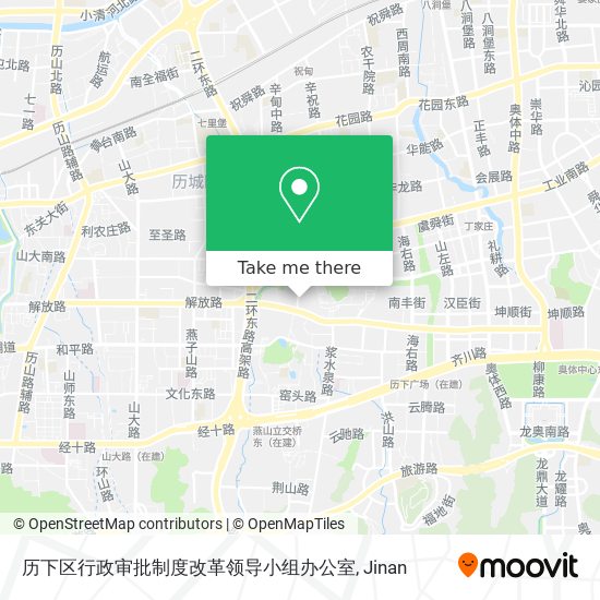 历下区行政审批制度改革领导小组办公室 map