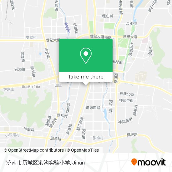 济南市历城区港沟实验小学 map