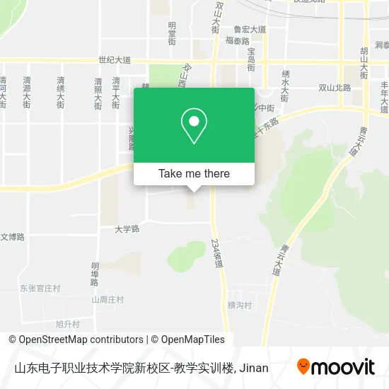 山东电子职业技术学院新校区-教学实训楼 map