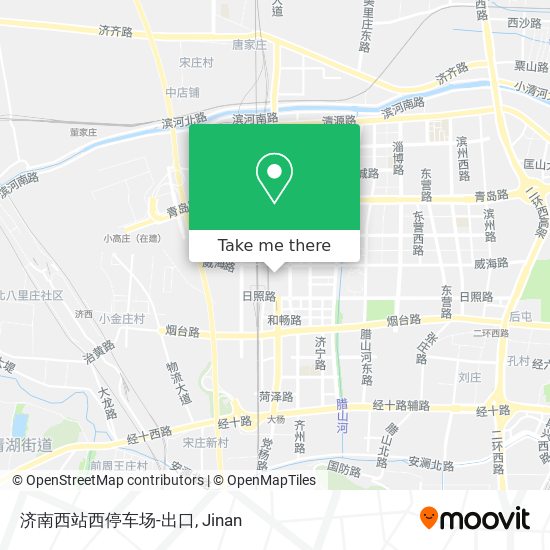 济南西站西停车场-出口 map