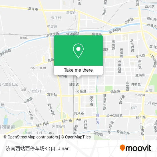 济南西站西停车场-出口 map
