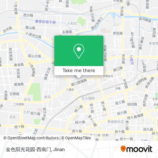 金色阳光花园-西南门 map