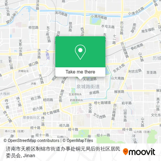 济南市天桥区制锦市街道办事处铜元局后街社区居民委员会 map
