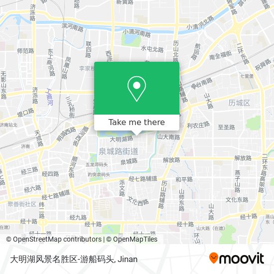 大明湖风景名胜区-游船码头 map