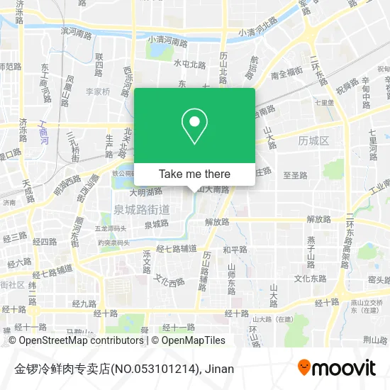 金锣冷鲜肉专卖店(NO.053101214) map