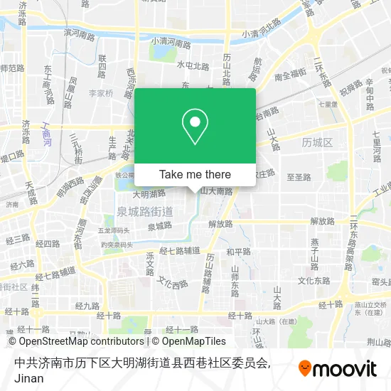 中共济南市历下区大明湖街道县西巷社区委员会 map