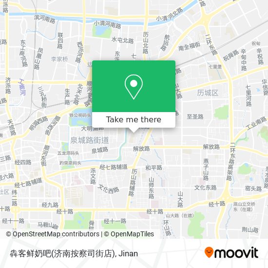 犇客鲜奶吧(济南按察司街店) map