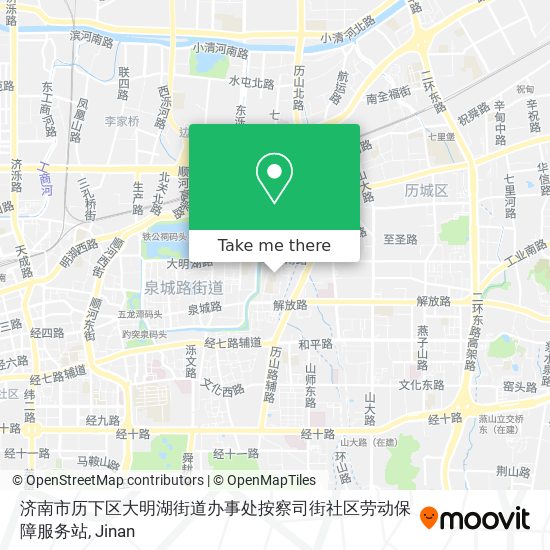 济南市历下区大明湖街道办事处按察司街社区劳动保障服务站 map