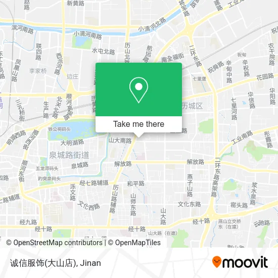 诚信服饰(大山店) map