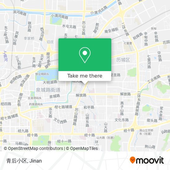 青后小区 map