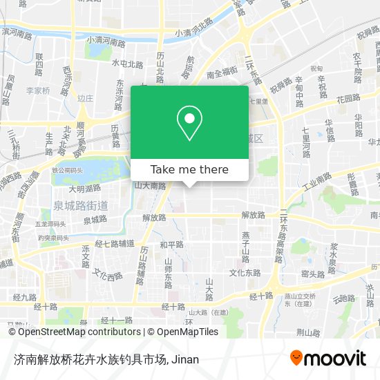 济南解放桥花卉水族钓具市场 map