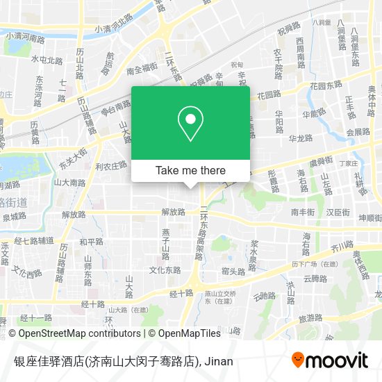 银座佳驿酒店(济南山大闵子骞路店) map