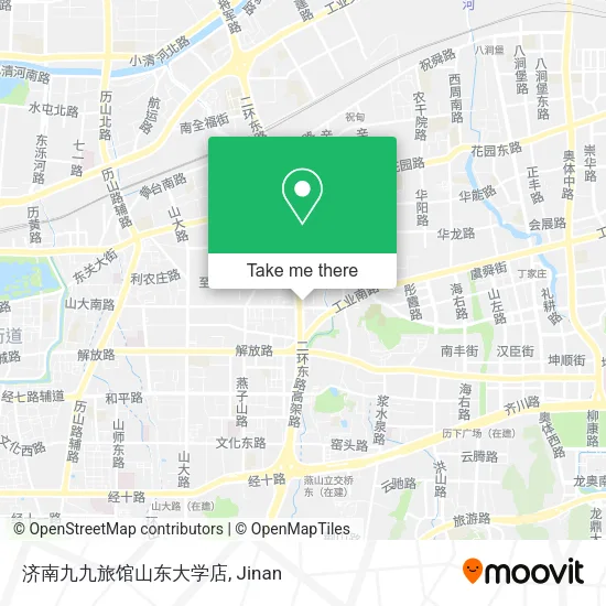 济南九九旅馆山东大学店 map