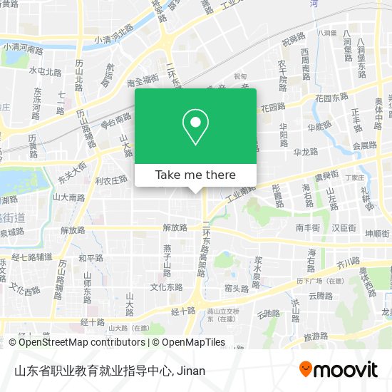 山东省职业教育就业指导中心 map