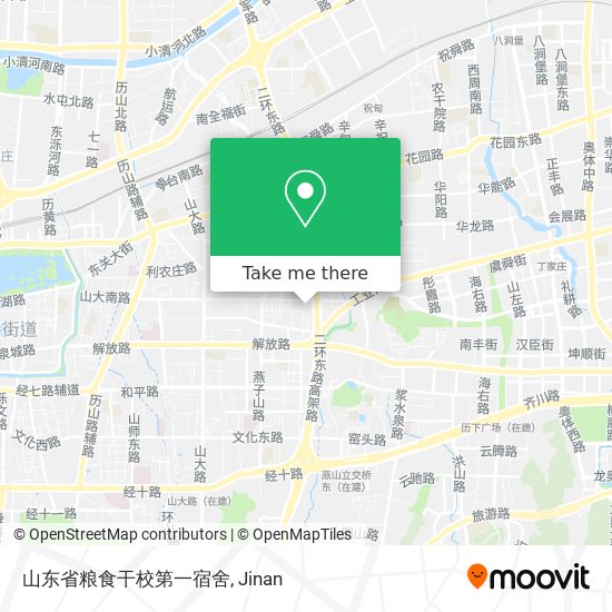 山东省粮食干校第一宿舍 map