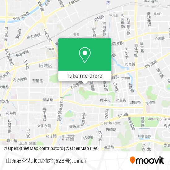 山东石化宏顺加油站(528号) map