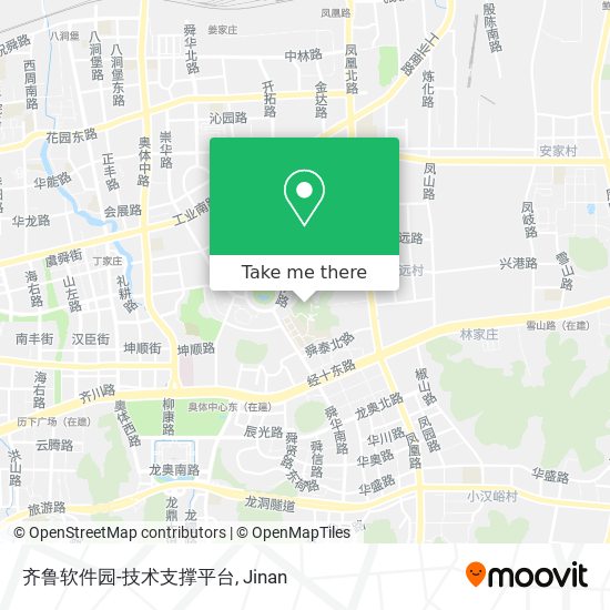 齐鲁软件园-技术支撑平台 map