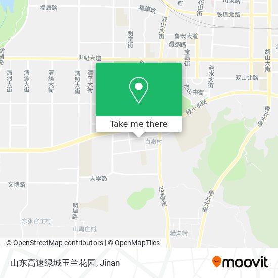山东高速绿城玉兰花园 map