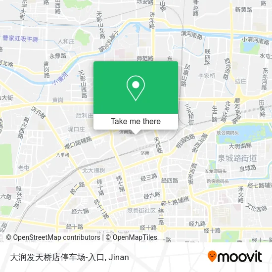 大润发天桥店停车场-入口 map