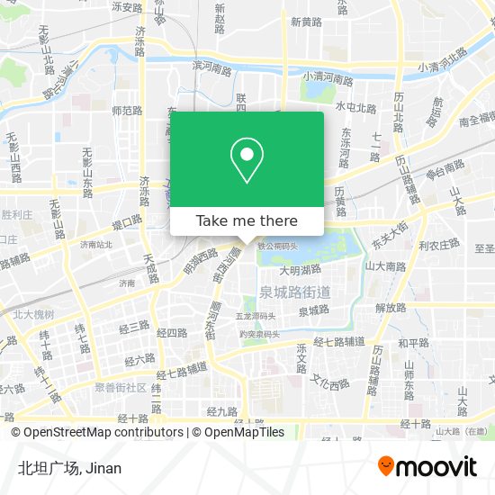 北坦广场 map