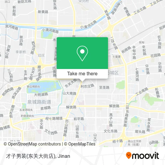 才子男装(东关大街店) map