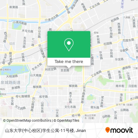 山东大学(中心校区)学生公寓-11号楼 map